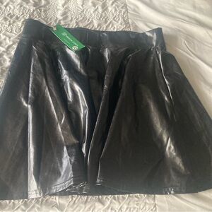 Urban Coco black faux leather skirt.